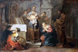 La presentación en el templo de Januarius Zick